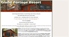 Desktop Screenshot of grandportageresort.com